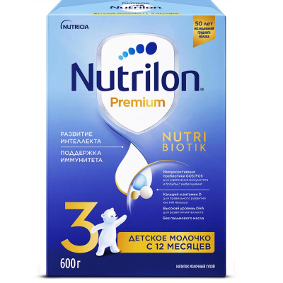 Сухая молочная смесь Nutrilon Premium 3 с 12 мес. 600г